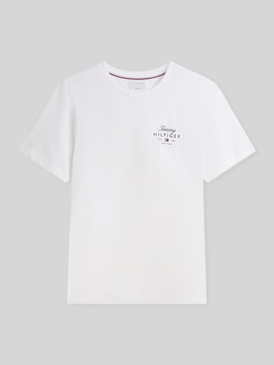 Tommy Hilfiger Regular Fit T-Shirt aus reiner Baumwolle Weiss 2