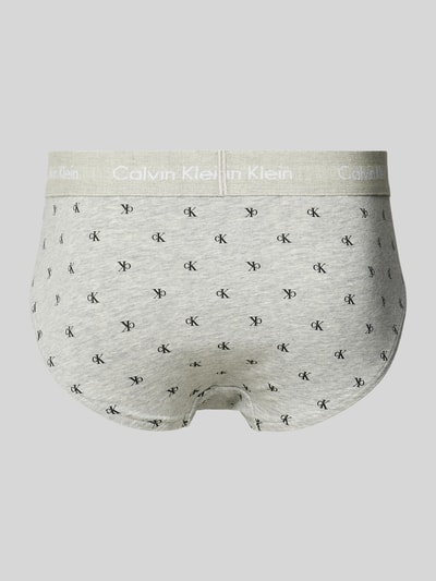 Calvin Klein Underwear Slip mit Label-Bund im 3er-Pack Hellgrau 3