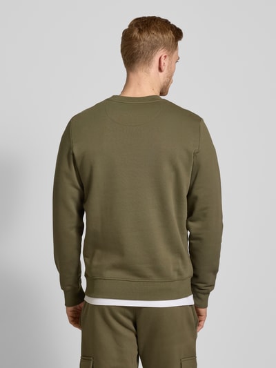 MCNEAL Sweatshirt mit Label-Stitching Oliv 5