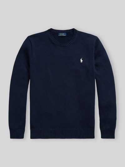 Polo Ralph Lauren Relaxed Fit Pullover aus reiner Baumwolle Marine 2