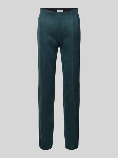 Christian Berg Woman Skinny Fit Stoffhose mit Ziernähten Dunkelgruen 2