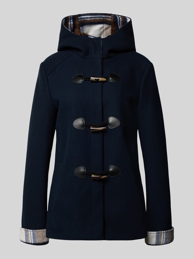 Christian Berg Woman Selection Houtje-touwtjejas met capuchon en knoopsluiting Donkerblauw - 2