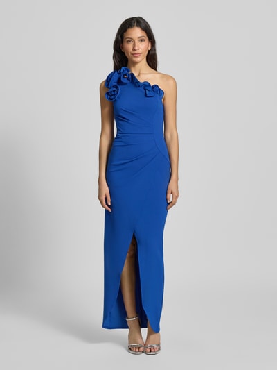 Lipsy Avondjurk met volants Koningsblauw - 4