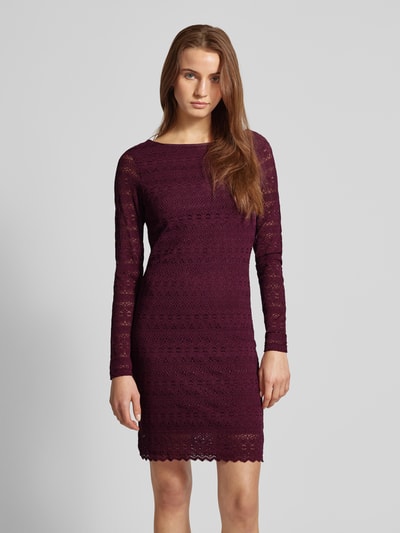 Vero Moda Slim Fit Mini Kleid aus Spitze Modell ZOE 2-WAY' Bordeaux 4