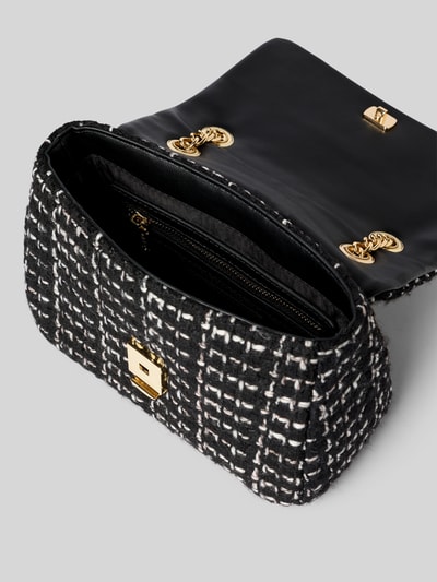 VALENTINO BAGS Torebka na długim pasku z detalem z logo Czarny 4