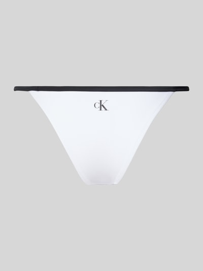 Calvin Klein Underwear Figi bikini o dwukolorowym designie Biały 3