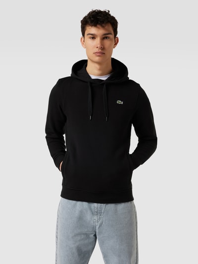 Lacoste Hoodie met logopatch Zwart - 4