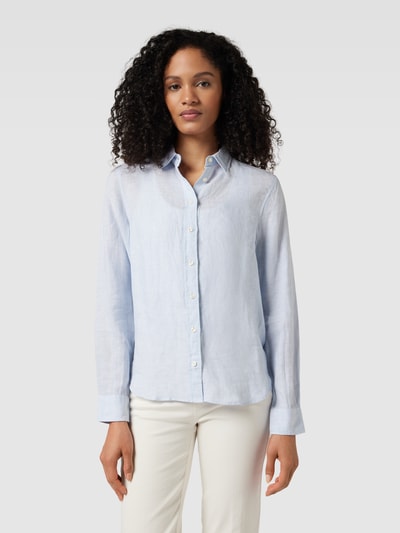 Gant Overhemdblouse van linnen Lichtblauw - 4