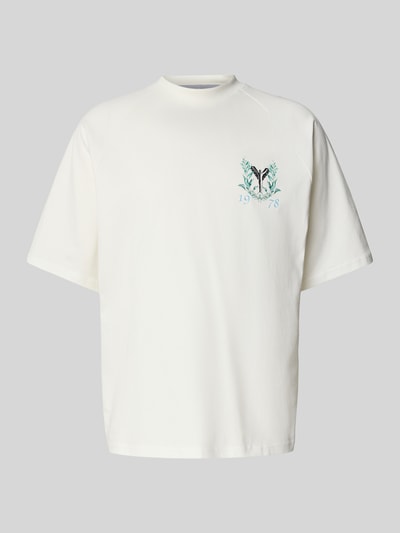CARLO COLUCCI Oversized T-Shirt mit Label-Print Offwhite 2