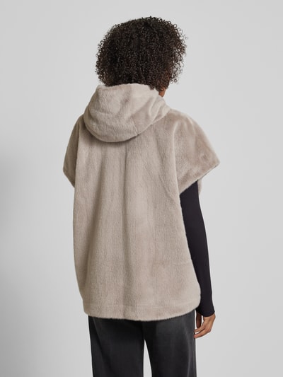 WHITE LABEL Jacke aus Kunstfell Taupe 5