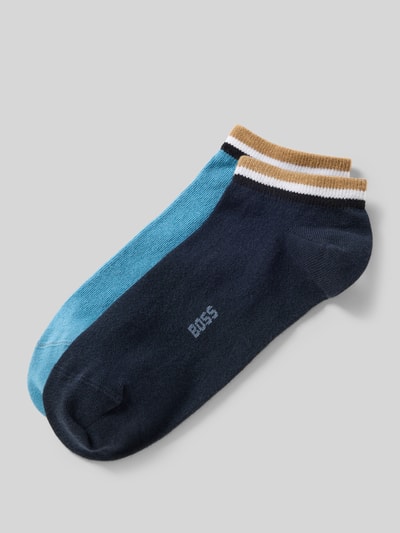 BOSS Sneaker-Socken im 2er-Pack aus Baumwoll-Mix Blau 1