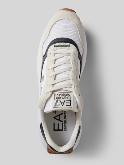 EA7 Emporio Armani Sneaker mit Kontrastbesatz Modell 'WADER' Weiss 4