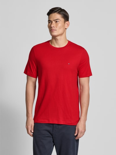 Tommy Hilfiger Regular Fit T-Shirt aus reiner Baumwolle Rot 4