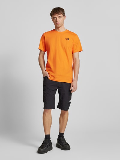 The North Face T-Shirt mit Label-Print Orange 1