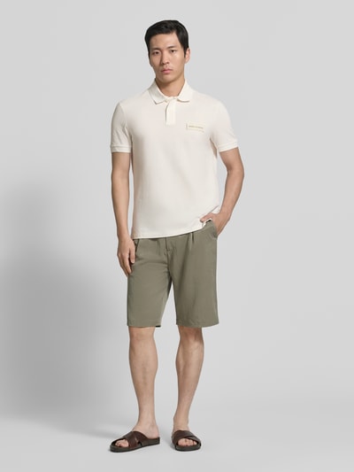 Armani Exchange Regular Fit Poloshirt mit Label-Detail Offwhite 1