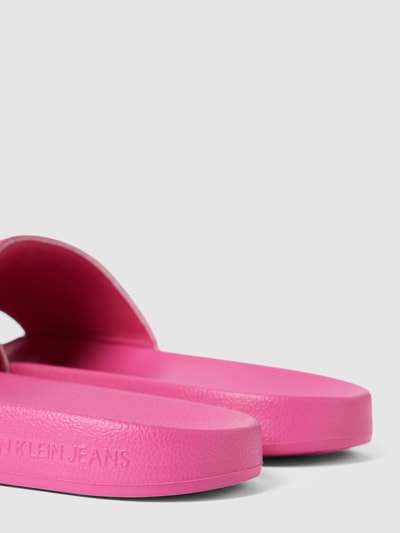 Calvin Klein Jeans Slides mit Label-Print Rosa 3