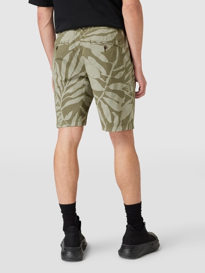 Marc O'Polo Shorts mit Allover-Muster Oliv 5