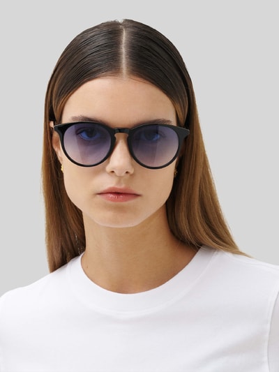 MessyWeekend Runde Sonnenbrille Modell 'NEW DEPP' BLACK 1