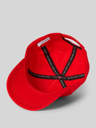 CK Calvin Klein Baseballpet met labelstitching, model 'MONOGRAM' Rood - 2