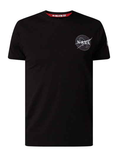 Alpha Industries 'SPACE SHUTTLE T' mit NASA-Stickerei  Black 2