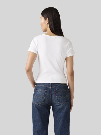 Levi's® Slim Fit T-Shirt aus Baumwoll-Mix Offwhite 5