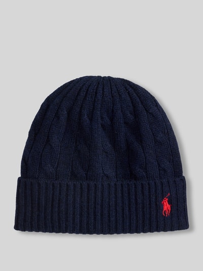 Polo Ralph Lauren Mütze aus Woll-Mix mit Logo-Stitching Marine 1