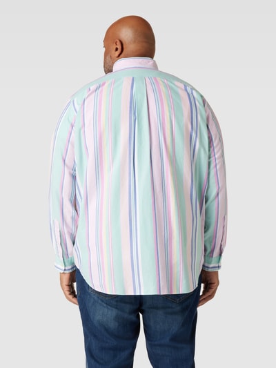 Polo Ralph Lauren Big & Tall PLUS SIZE vrijetijdsoverhemd met streepmotief Lichtgroen - 5