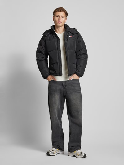 Tommy Jeans Gewatteerd jack met capuchon, model 'ALASKA' Zwart - 1