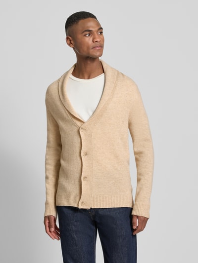Lindbergh Strickjacke mit Knopfleiste Sand 4