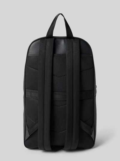 BOSS Rugzak van echt runderleer, model 'DAXTER' Zwart - 4