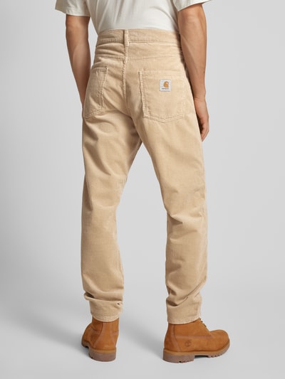 Carhartt Work In Progress Corduroy broek met labeldetail, model 'NEWEL' Beige - 5