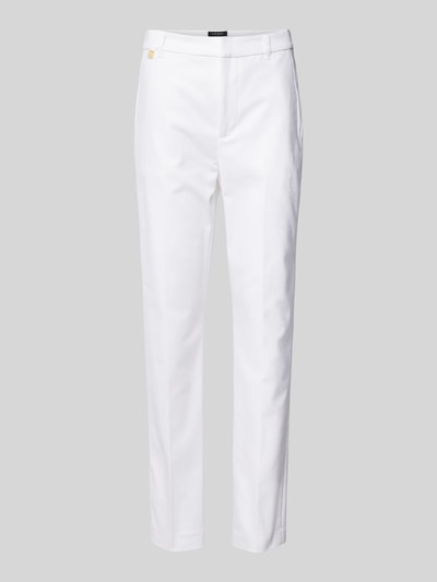 Lauren Ralph Lauren Slim Fit Hose mit Label-Detail Modell 'LAKYTHIA' Weiss 2