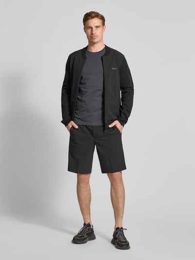 BOSS Green Regular Fit T-Shirt aus Baumwoll-Mix Dunkelgrau 1