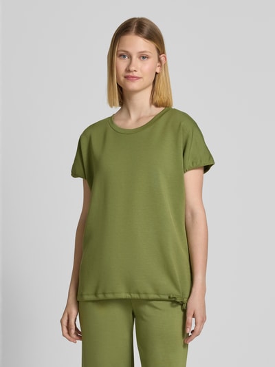Soyaconcept Bluza z prążkowanym, okrągłym dekoltem model ‘BANU’ Zielony 4