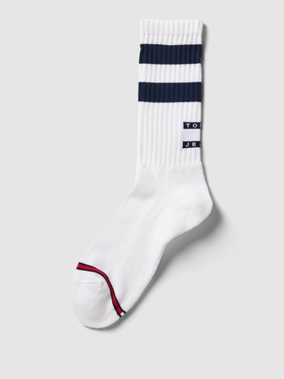 Tommy Jeans Socken mit Kontraststreifen Weiss 1