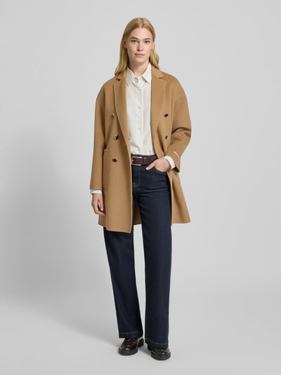 MAX&Co. Regular Fit Wollmantel aus reiner Schurwolle Modell 'RICCARDO' Camel 1