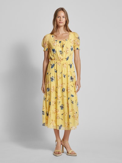 Lauren Ralph Lauren Midikleid mit floralem Muster Modell 'RASTUNETTE' Gelb 4