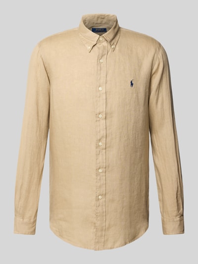 Polo Ralph Lauren Freizeithemd mit Label-Stitching Camel 2