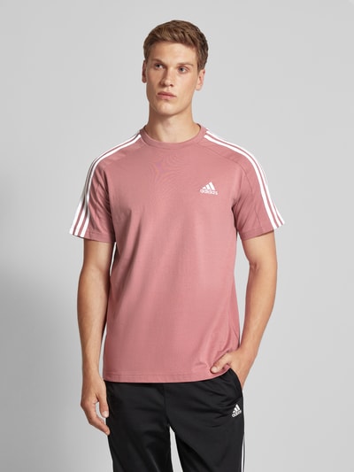 ADIDAS SPORTSWEAR T-shirt z wyhaftowanym logo Brudnoróżowy 4