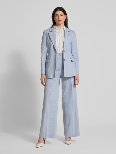 Christian Berg Woman Selection Straight Leg Stoffhose mit Bügelfalten Jeansblau 1