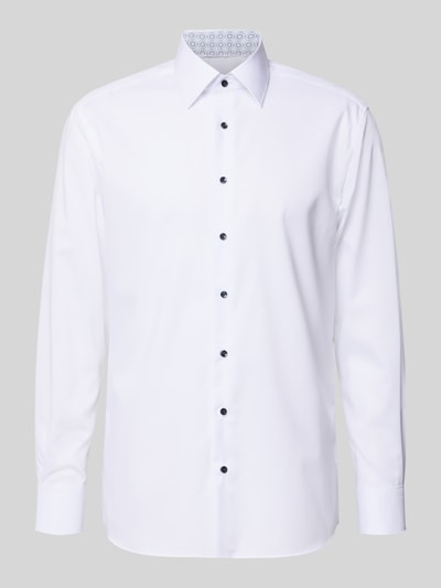 ETERNA Modern Fit Business-Hemd mit Knopfleiste Weiss 2