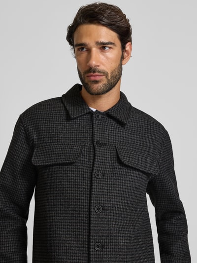 Casual Friday Regular Fit Hemdjacke mit Knopfleiste Modell 'FRILOF' Dunkelgrau 3