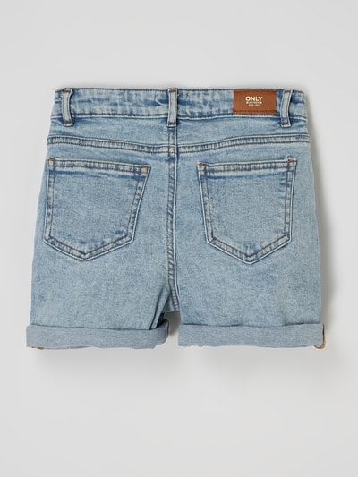 Only Jeansshorts mit Stretch-Anteil Modell 'Phine' Jeansblau 4