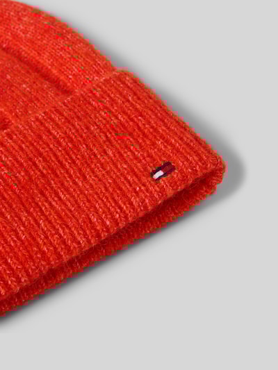 Tommy Hilfiger Beanie mit Woll- und Alpaka-Anteil Orange 2