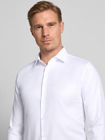 OLYMP No. Six Super slim fit zakelijk overhemd met kentkraag Wit - 3