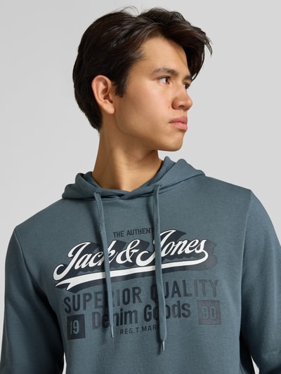 JACK & JONES Hoodie mit Kapuze Blau 3