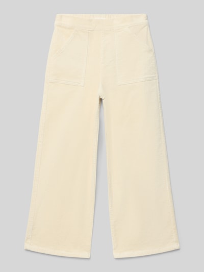 Mango Cordhose mit elastischem Bund Modell 'lula' Ecru 1