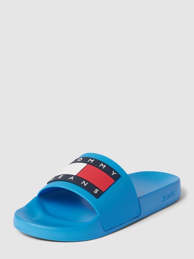 Tommy Jeans Slippers met labeldetails Lichtblauw - 1