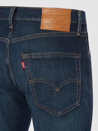 Levi's® Straight Fit Jeans mit Label-Patch Dunkelblau 3