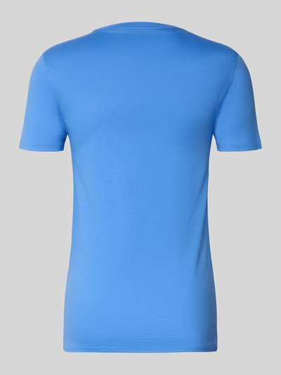 Männermodel trägt Slim Fit T-Shirt aus reiner Baumwolle im 3er-Pack von Polo Ralph Lauren Underwear, unifarben, Rückansicht.